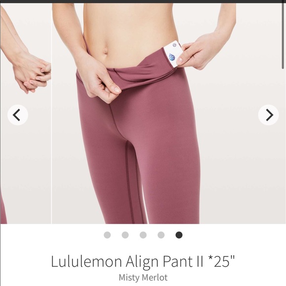 Align 25” misty merlot size 2 lululemon euc - Picture 12 of 13